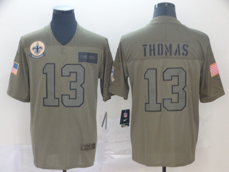 Men's New Orleans Saints Michael Thomas #13 Brown Jersey